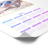 Kalender Modernes Abstraktes volles Jahr 2020 Gala Poster (Ecke)