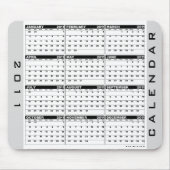 Kalender Mousepad 2011 Schwarz-weiß (Vorne)