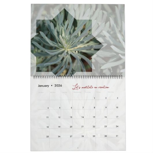 Kalender Naturmeditation Elegant (Jan 2026)