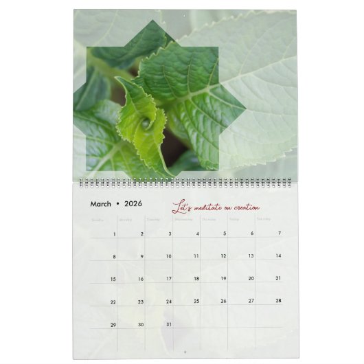 Kalender Naturmeditation Elegant (Mär 2026)