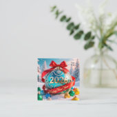 Kalender - Neujahr 2026 Quadratische Visitenkarte (Stehend Vorderseite)