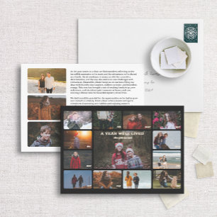 Kalender - Neujahr - Fotokarte für den Weihnachtsm Feiertagskarte