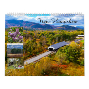 Kalender New Hampshire - Berge und Seeregion