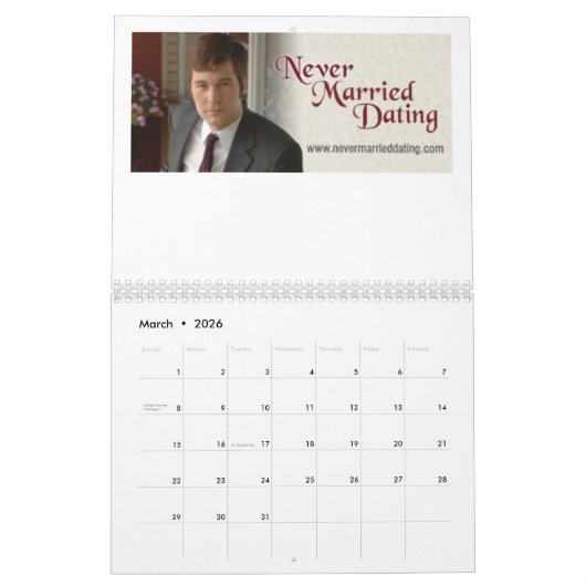 Kalender Nie Verheiratet Verabredet (Mär 2026)