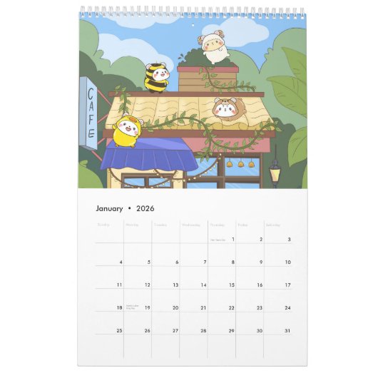 Kalender niedlich (Jan 2026)