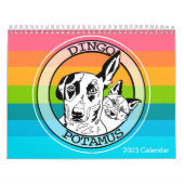 Kalender Niedliche Hunde und Dinosaurier (Titelbild)