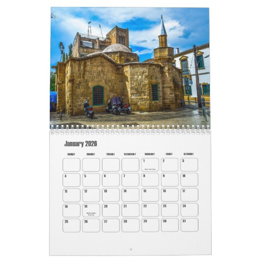 Kalender Nikosia-Zypern (Jan 2026)