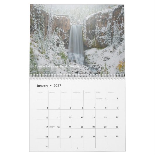 Kalender Oregons 2013 (Jan 2027)