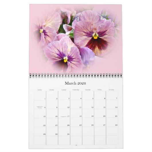Kalender - Pansy Portrait (Mär 2026)