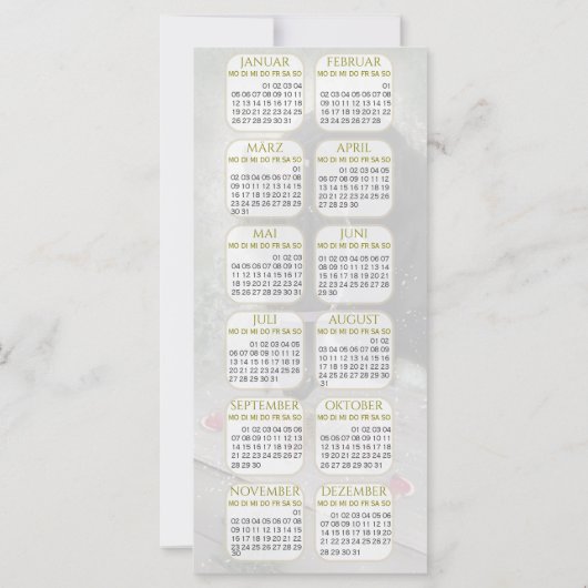 Kalender Pferd - 2026 Greeting Card (Rückseite)