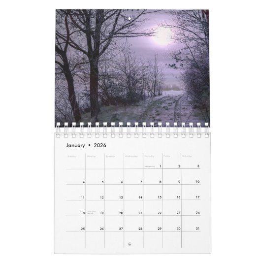 Kalender phantastische Landschaften (Jan 2026)