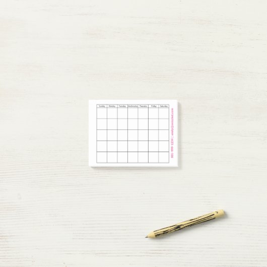 Kalender-Post-Itanmerkungen Post-it Klebezettel (Auf Schreibtisch)