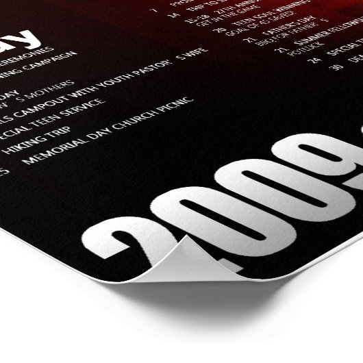 Kalender Poster (Ecke)