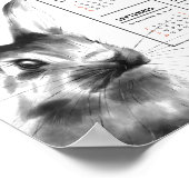 Kalender-Poster 2023 für Wasserfarben Poster (Ecke)