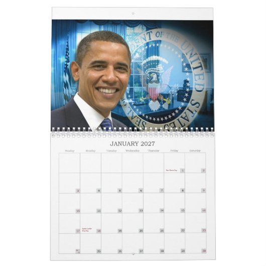 Kalender Präsidenten-Barack Obama 2013 (Jan 2027)