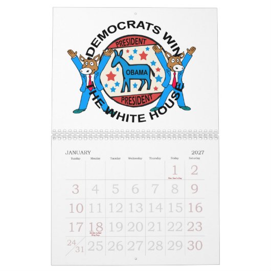 KALENDER PRÄSIDENTEN-OBAMA WINS (Jan 2027)