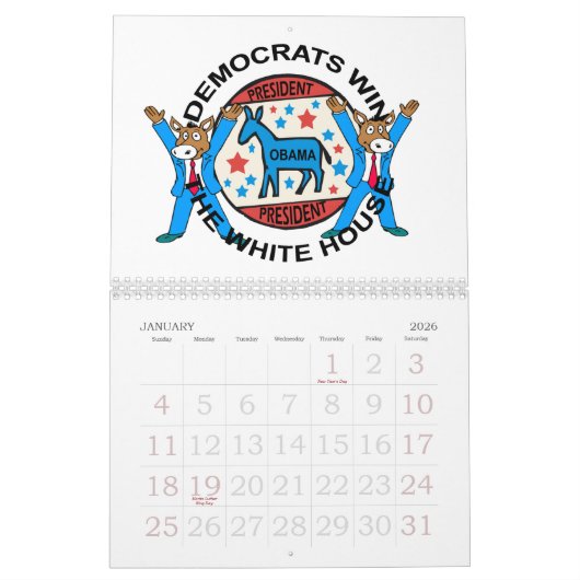 KALENDER PRÄSIDENTEN-OBAMA WINS (Jan 2026)