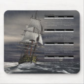 Kalender-Raues Wetter Mousepad (Vorne)