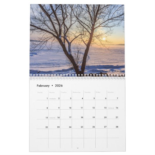 Kalender Saratoga Springs 2018 (Feb 2026)