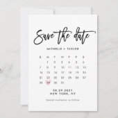 Kalender Save the Date Karte (Vorderseite)