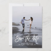 Kalender Save the Date mit Foto Karte (Vorderseite)