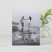 Kalender Save the Date mit Foto Karte (Stehend Vorderseite)