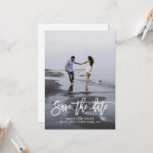 Kalender Save the Date mit Foto Karte (Vorderseite/Rückseite Beispiel)