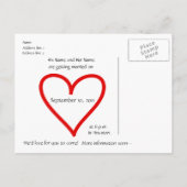 Kalender Save the Date Postkarte (Rückseite)