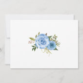 Kalender Save the Date Rosa Blumenhochzeit Einladung (Rückseite)