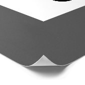 Kalender - Schwarz-weiße Grundvoraussetzung Poster (Ecke)