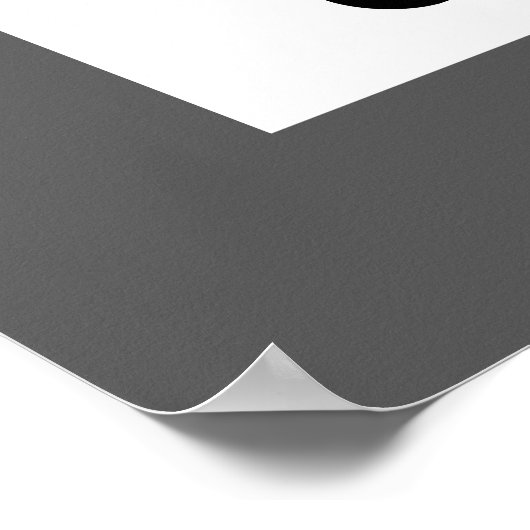 Kalender - Schwarz-weiße Grundvoraussetzung Poster (Ecke)