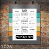 Kalender - Schwarz-weiße Grundvoraussetzung Poster