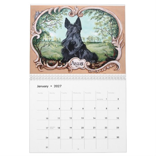 Kalender Scottish-Terriers 2014 (Jan 2027)