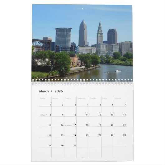Kalender Sehenswürdigkeit-Clevelands Ohio (Mär 2026)