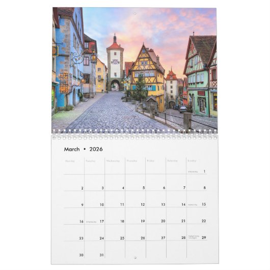 Kalender - Sehenswürdigkeiten in Europa (Mär 2026)