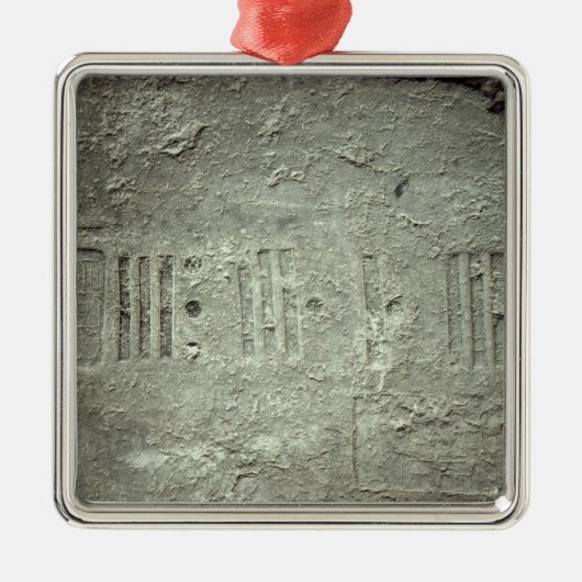 Kalender Silbernes Ornament (Vorne)