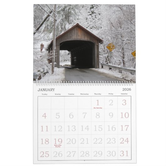 Kalender - sortierte Bilder - mit großen Zahlen (Jan 2026)