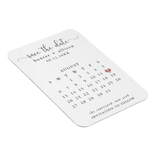 Kalender speichern im Datumsfenster Magnet (Rechte Seite)