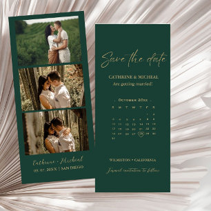 Kalender-Standrahmen für Hochzeitsskalender-Foto G Save The Date