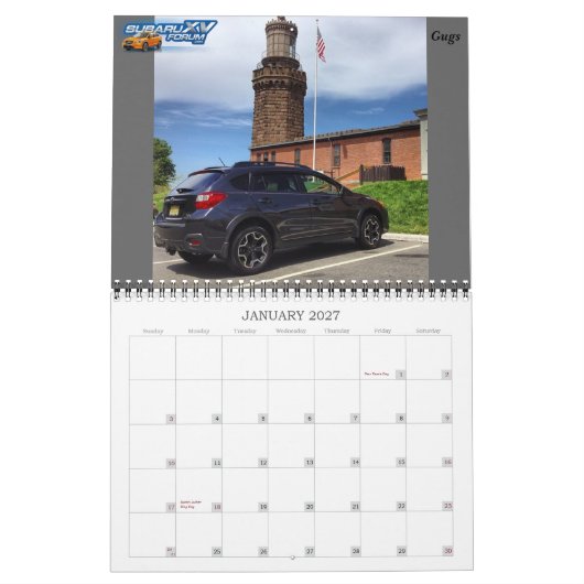 Kalender Subaruxvforum.com 2015 - keine markierten (Jan 2027)