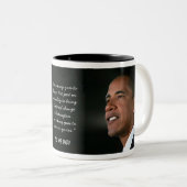 Kalender-Tasse Obama 2009 Zweifarbige Tasse (VorderseiteRechts)