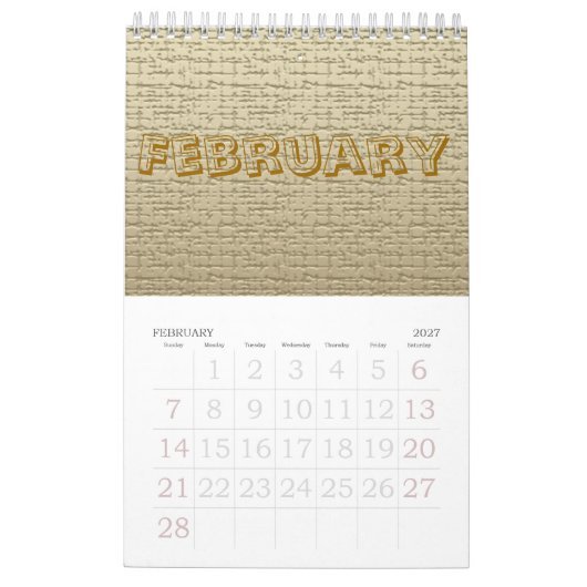 Kalender - Texturen (Feb 2027)