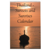 Kalender Thailand Sonnenuntergang und Sonnenaufgan (Titelbild)