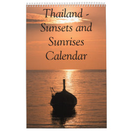 Kalender Thailand Sonnenuntergang und Sonnenaufgan
