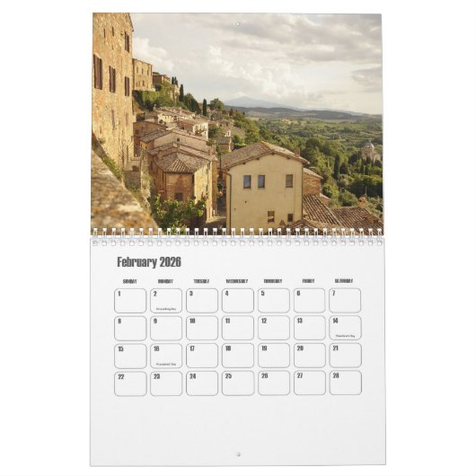 Kalender Toskana-Italien (Feb 2026)