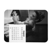 Kalender überlagern August 2025 Magnet (Horizontal)