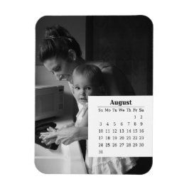 Kalender überlagern August 2025 Magnet
