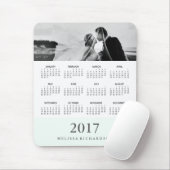 Kalender und Foto 2017 - Moderner Minzstreifen Mousepad (Mit Mouse)