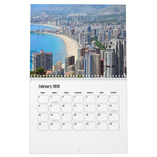 Kalender Valencia-Spanien (Feb 2026)