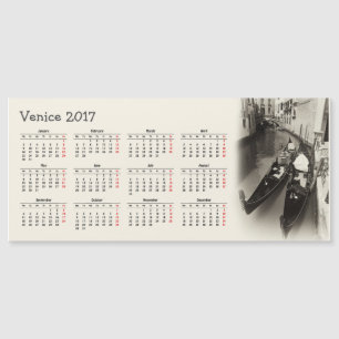 Kalender Venedig, Italien 2017 Magnetkarte